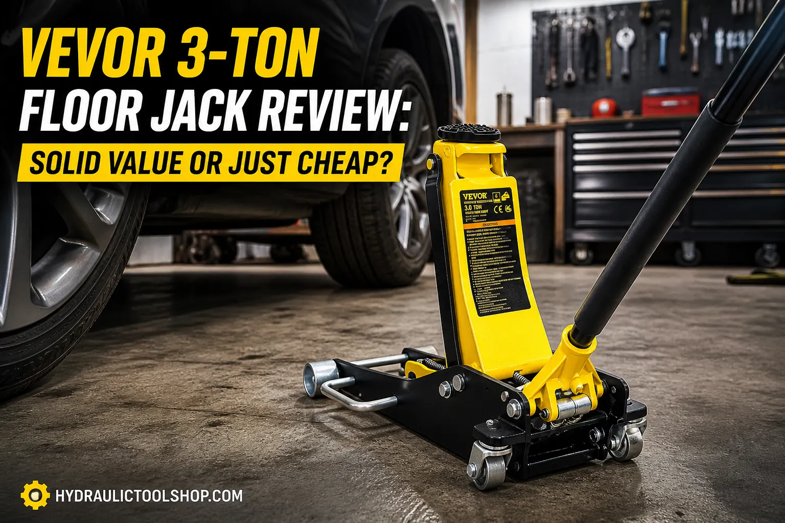 VEVOR 3-ton low profile hydraulic floor jack